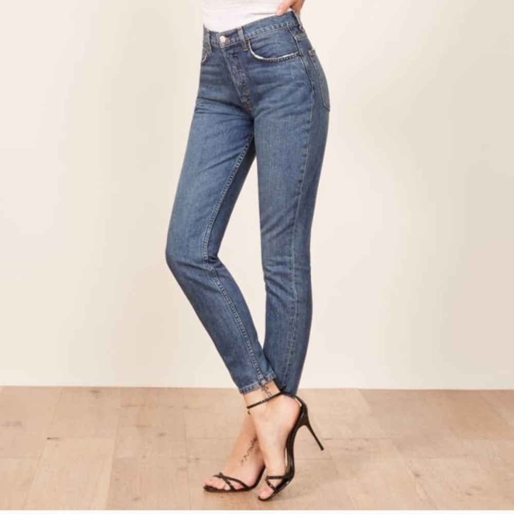 Re-posh reformation Melissa high and skinny jeans